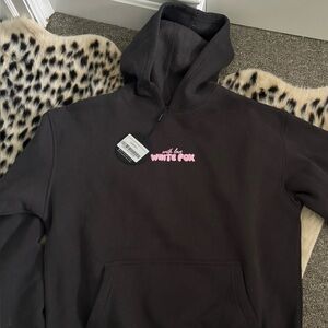 White Fox Charcoal Hoodie